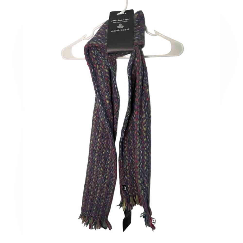 John Branigan Vibrant Wool Scarf NWT